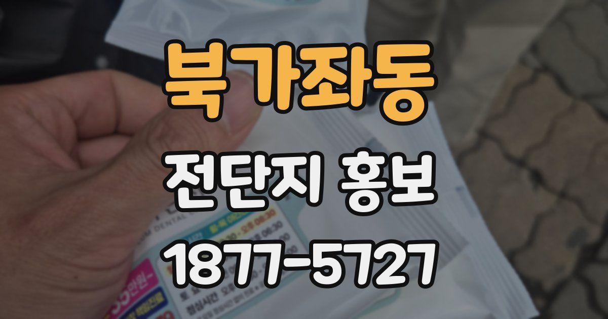 북가좌동 전단지 홍보