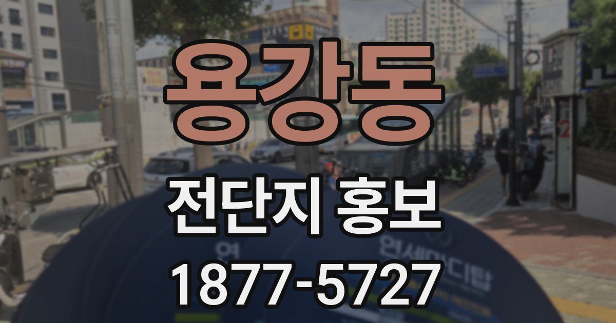 용강동 전단지 홍보