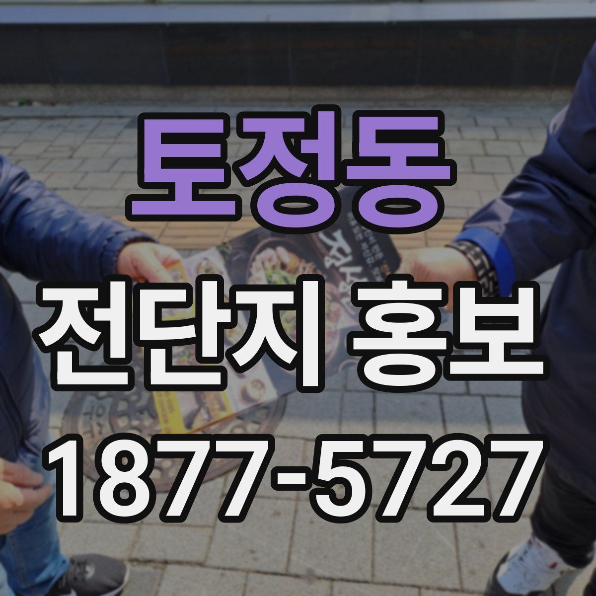 토정동 전단지 홍보