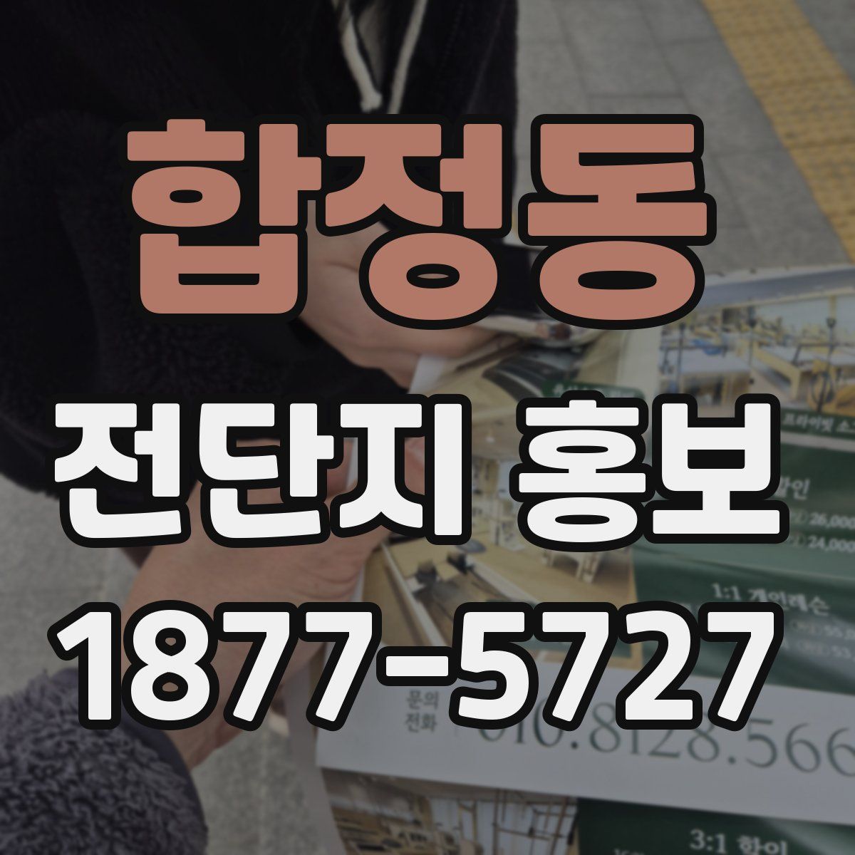 합정동 전단지 홍보