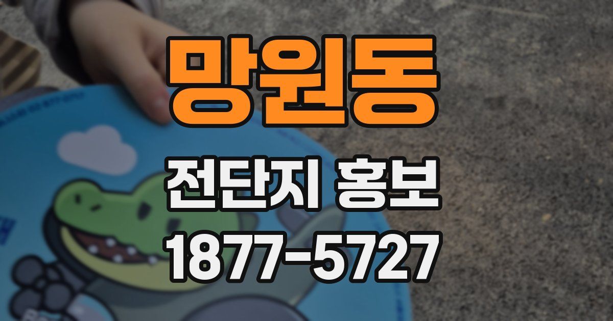망원동 전단지 홍보