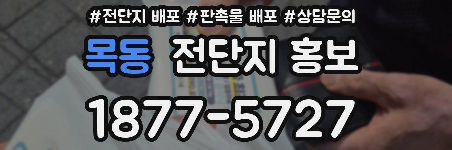 목동 전단지 홍보