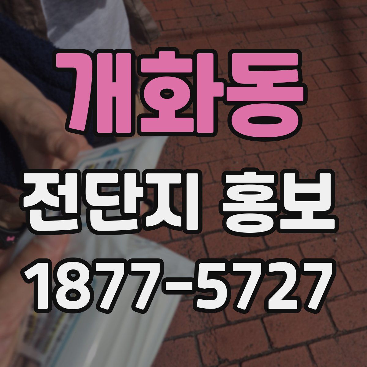 개화동 전단지 홍보