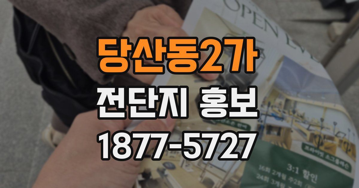 당산동2가 전단지 홍보