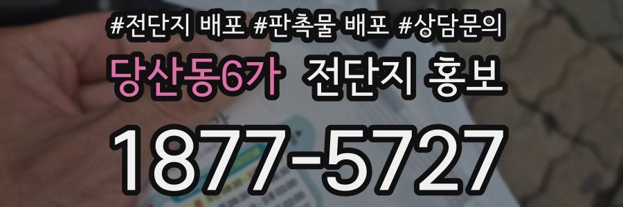 당산동6가 전단지 홍보