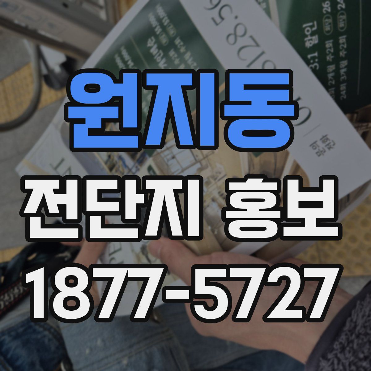 원지동 전단지 홍보