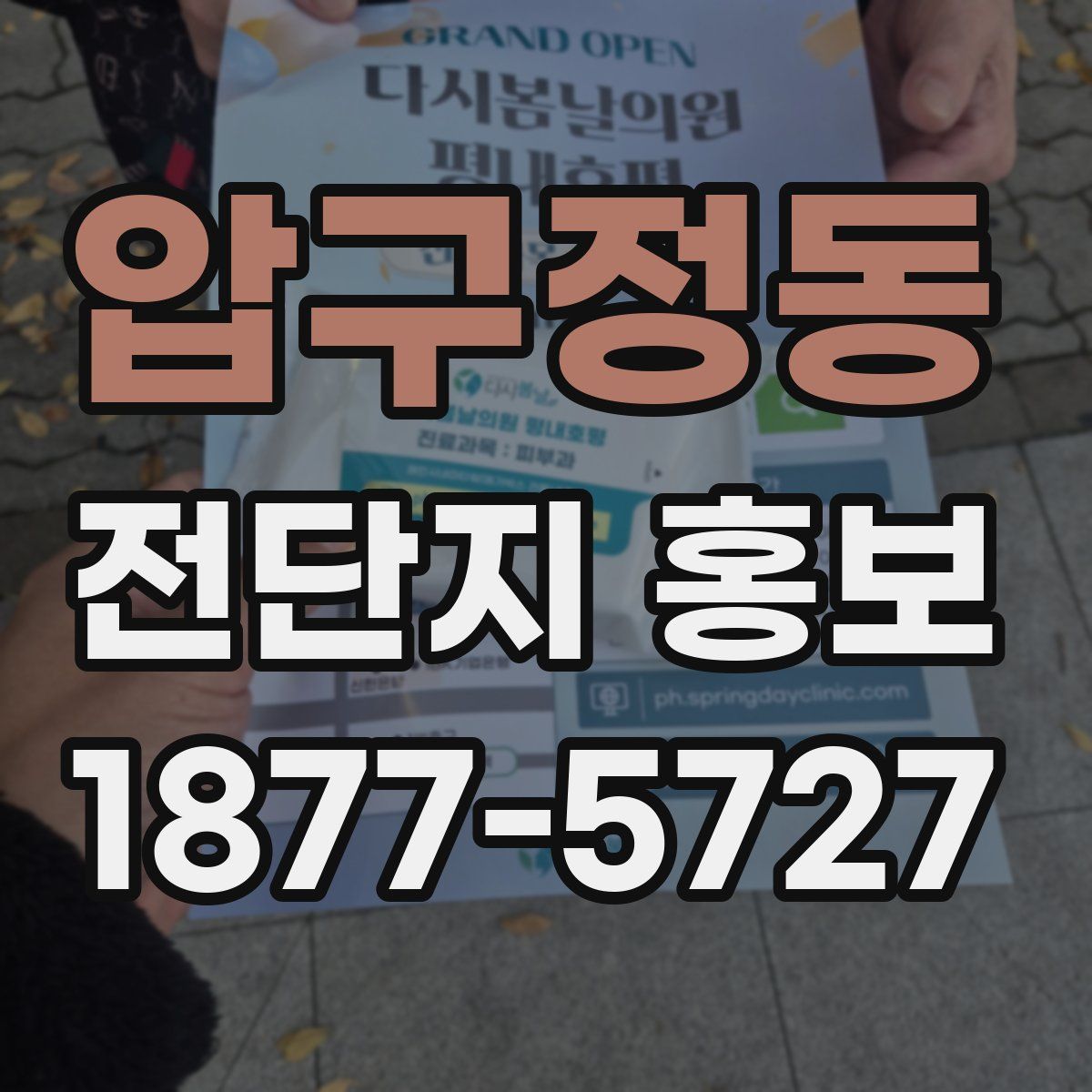 압구정동 전단지 홍보