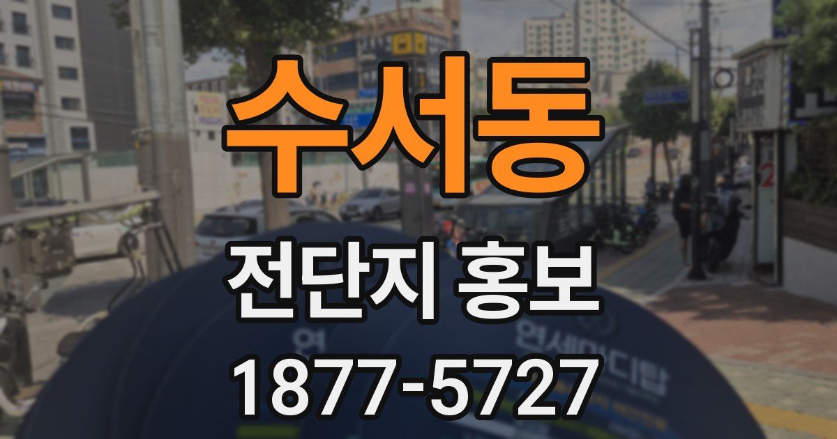 수서동 전단지 홍보