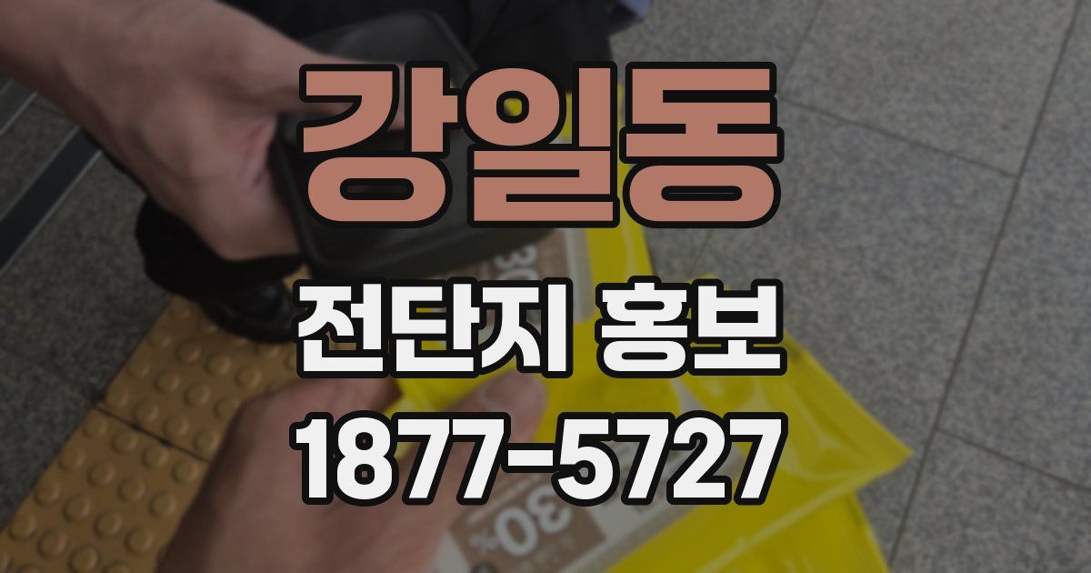 강일동 전단지 홍보