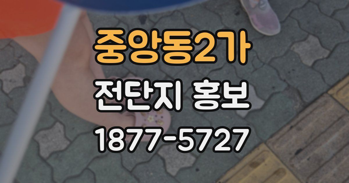 중앙동2가 전단지 홍보