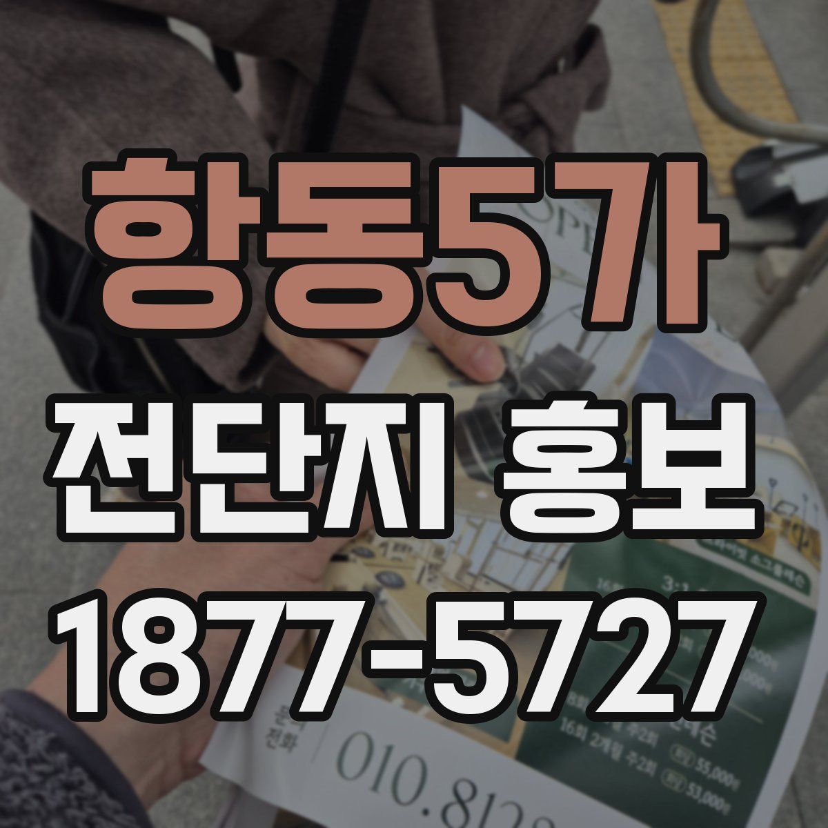 항동5가 전단지 홍보