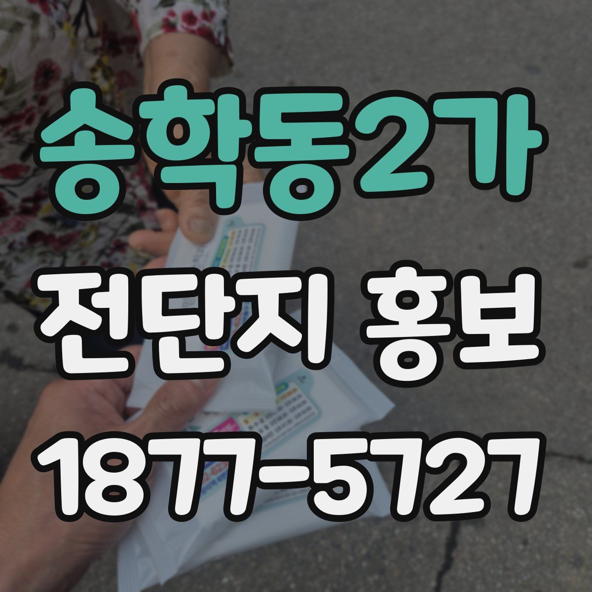 송학동2가 전단지 홍보