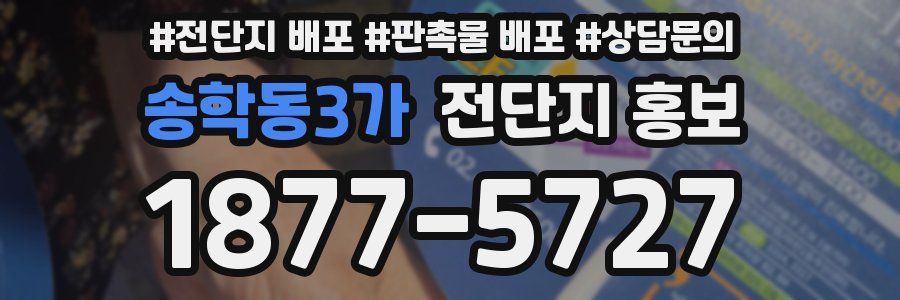 송학동3가 전단지 홍보