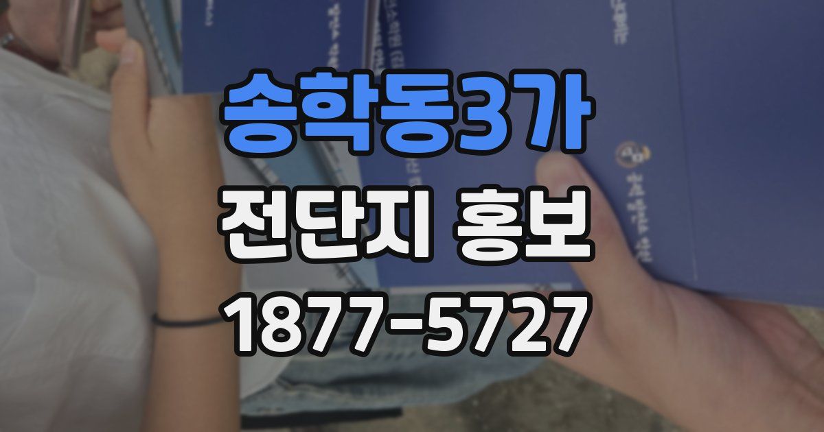 송학동3가 전단지 홍보