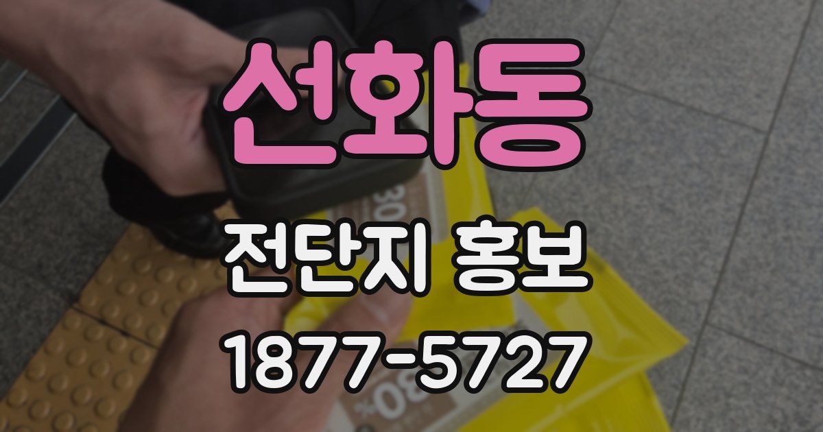 선화동 전단지 홍보