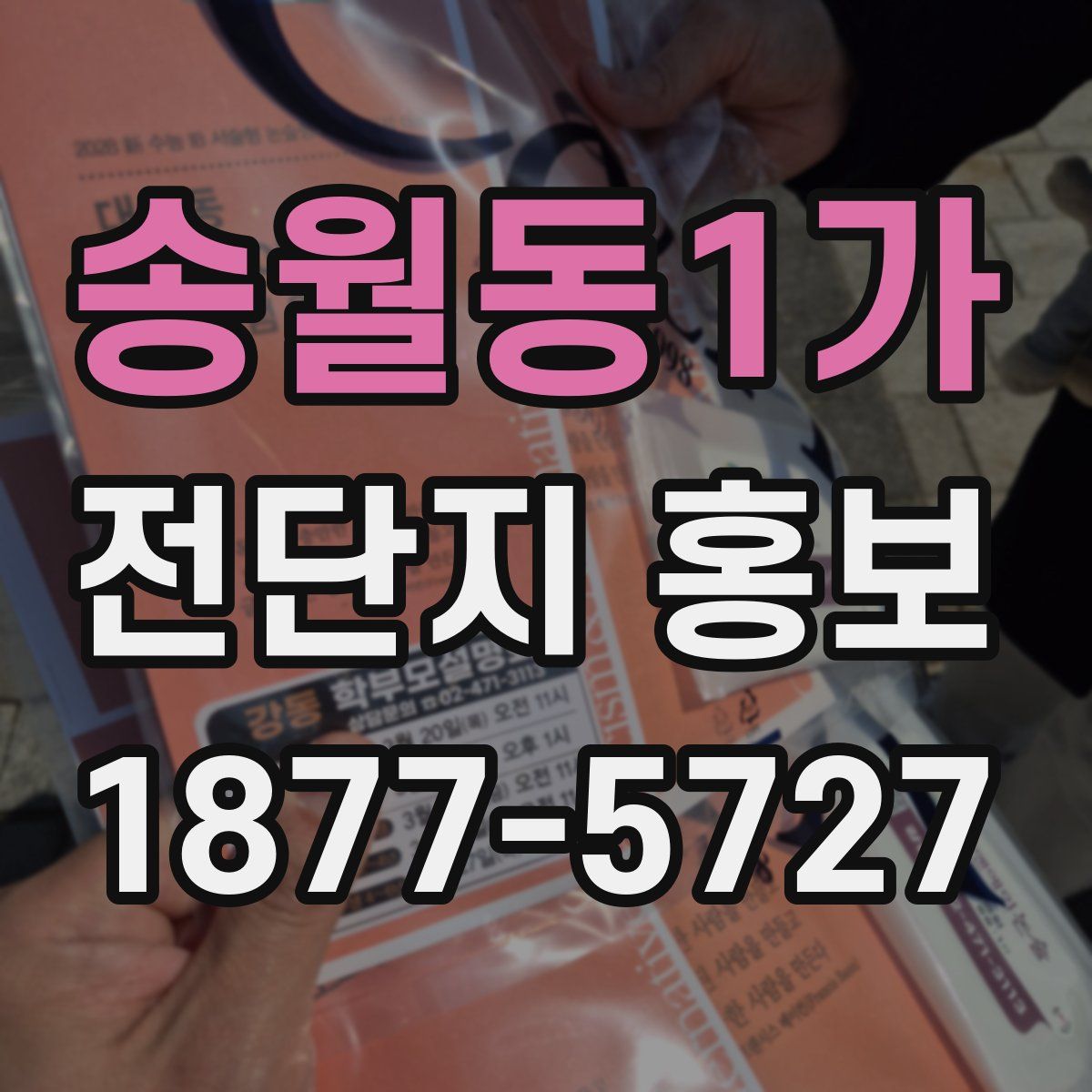 송월동1가 전단지 홍보