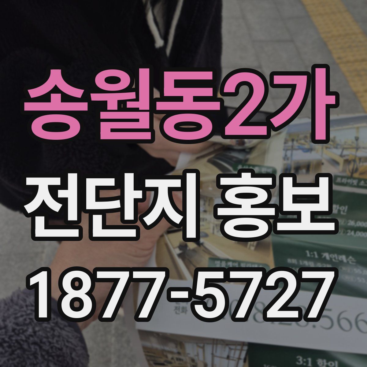 송월동2가 전단지 홍보