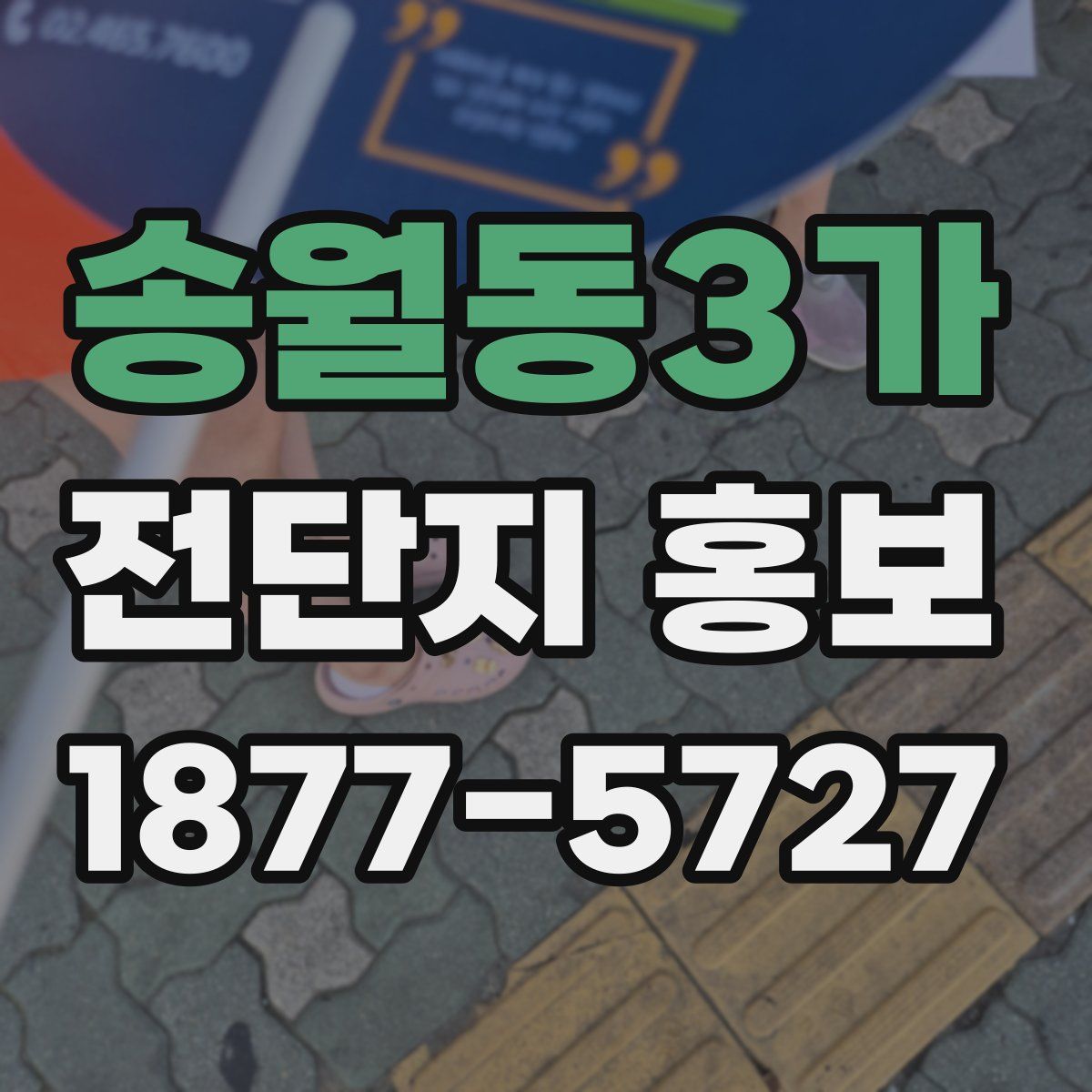 송월동3가 전단지 홍보