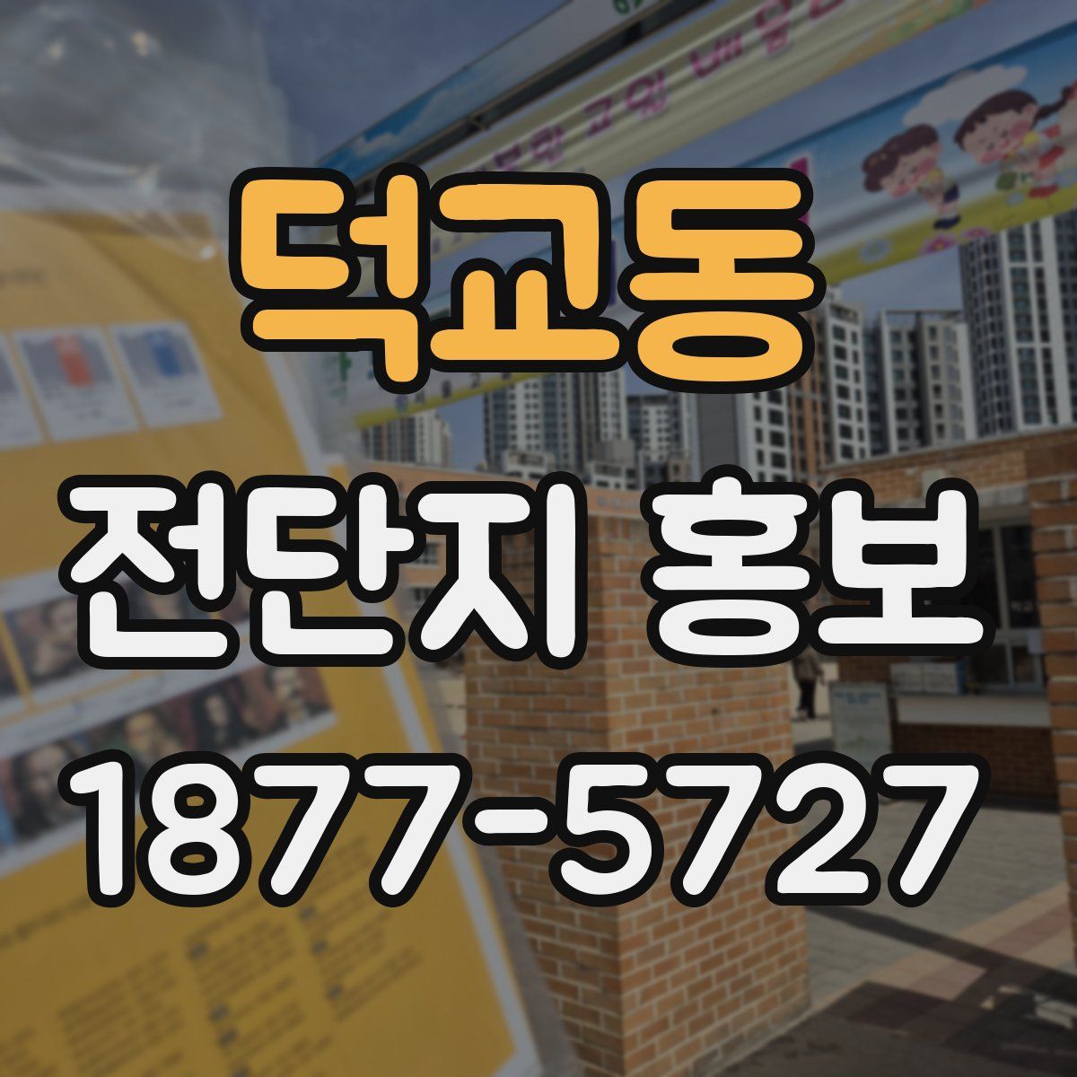 덕교동 전단지 홍보