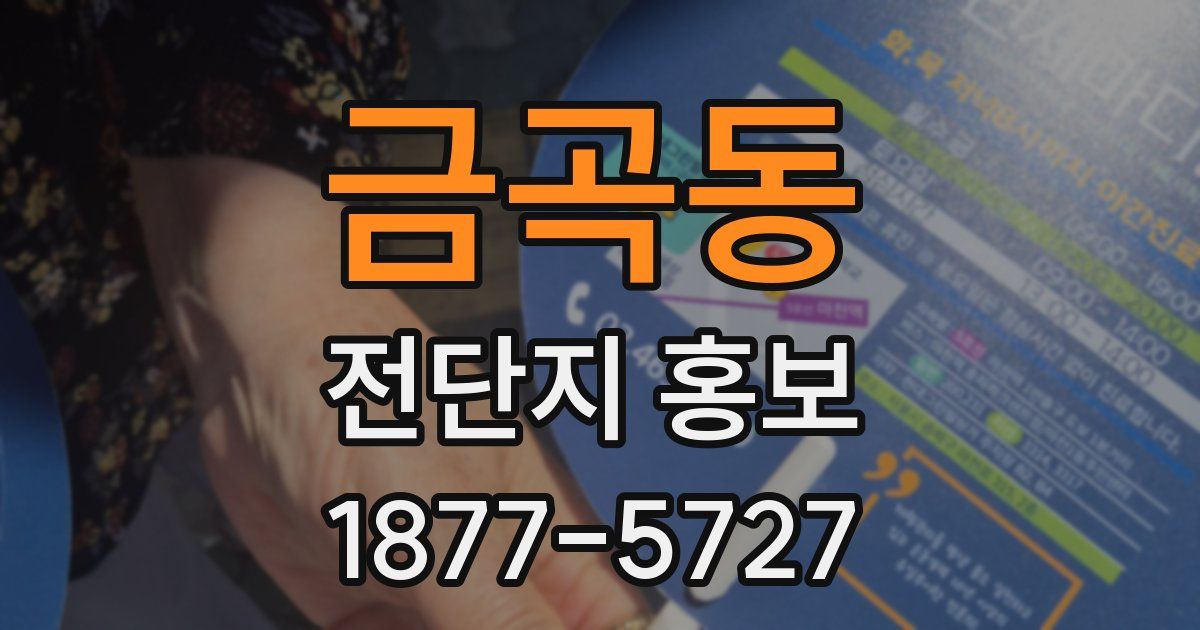 금곡동 전단지 홍보
