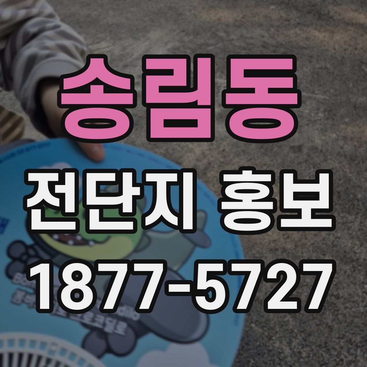 송림동 전단지 홍보