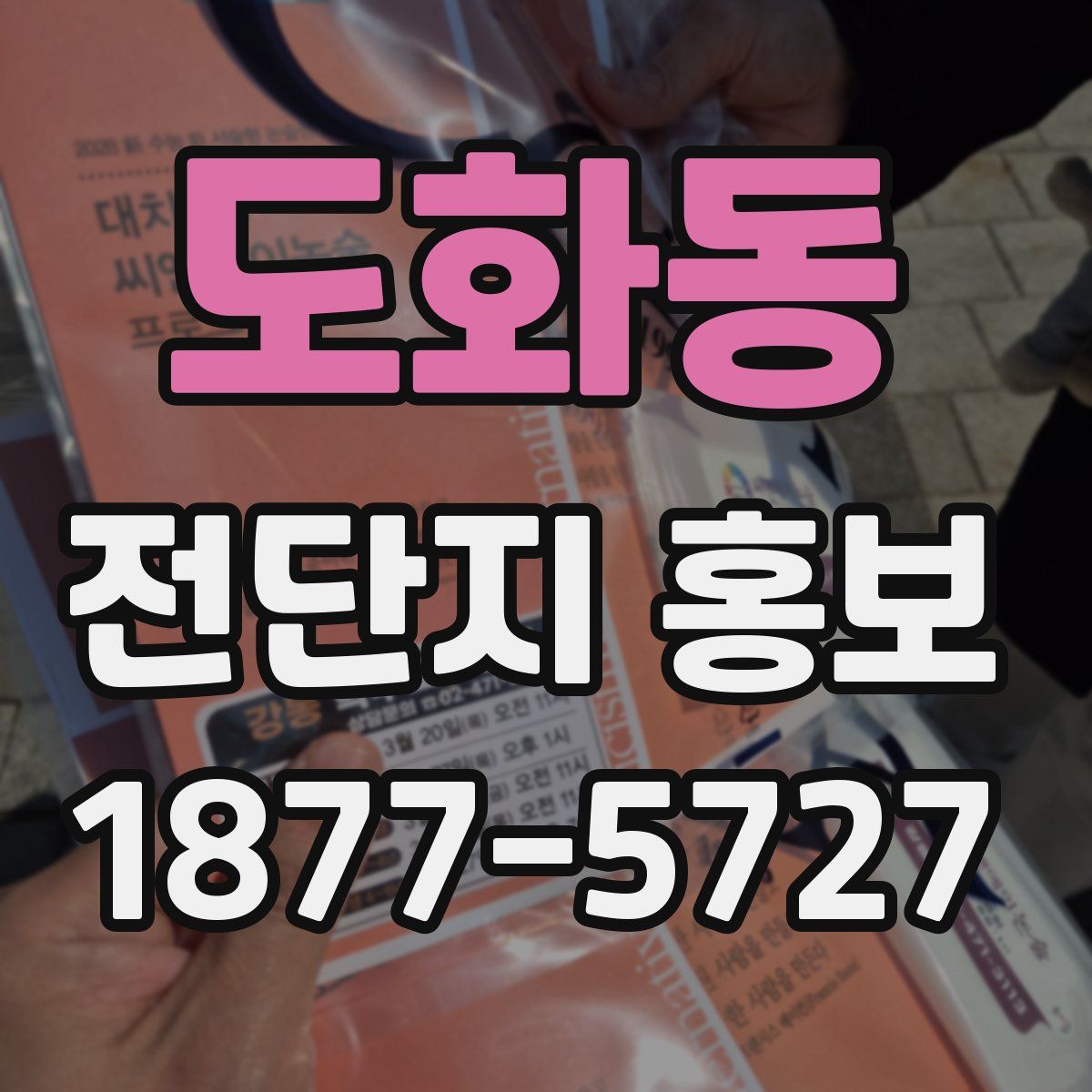 도화동 전단지 홍보