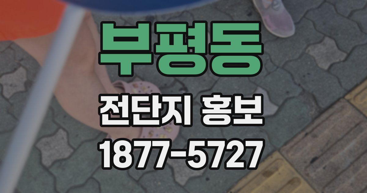 부평동 전단지 홍보