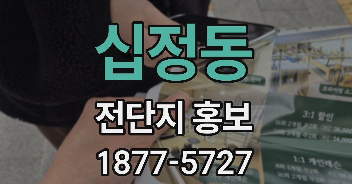십정동 전단지 홍보