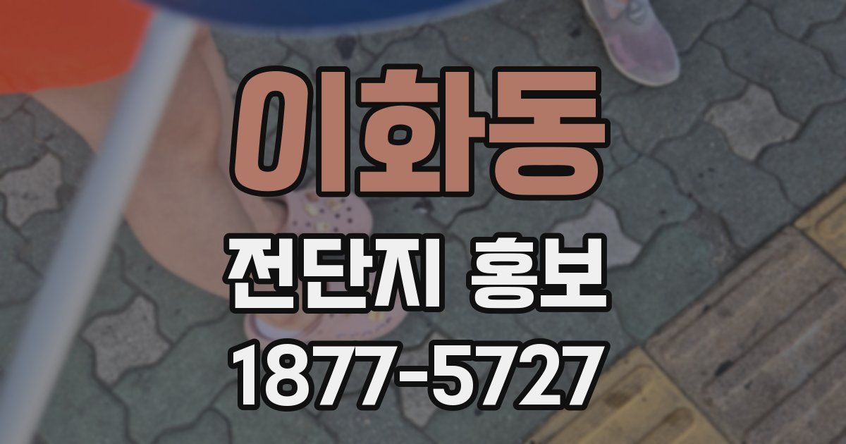 이화동 전단지 홍보