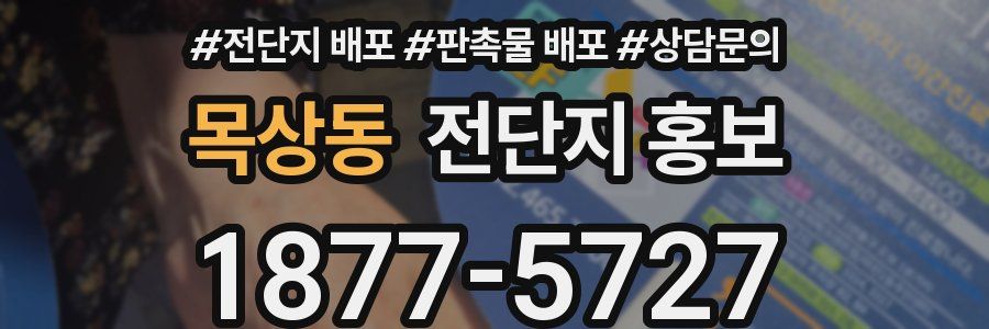 목상동 전단지 홍보