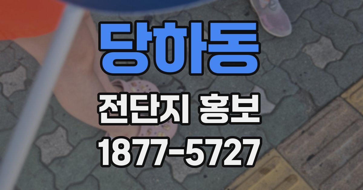 당하동 전단지 홍보