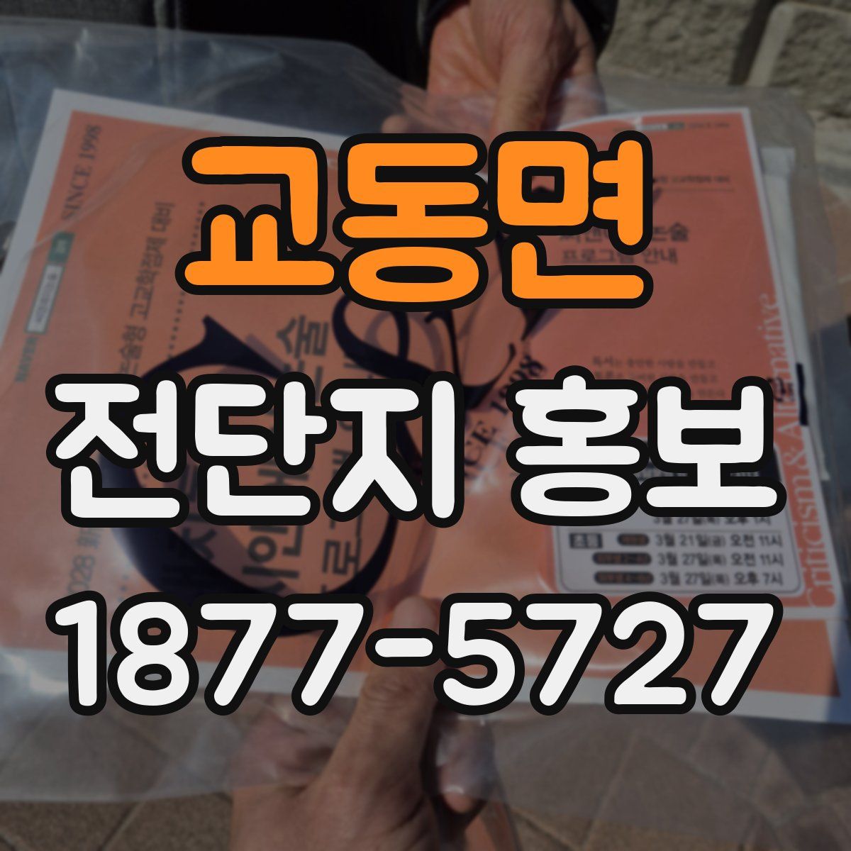 교동면 전단지 홍보