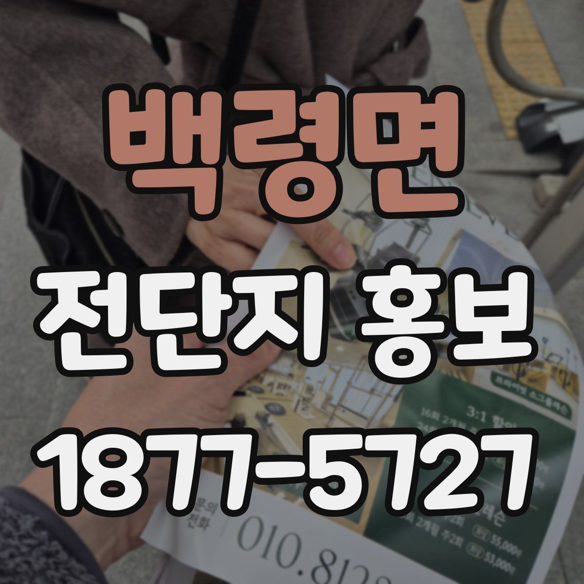 백령면 전단지 홍보