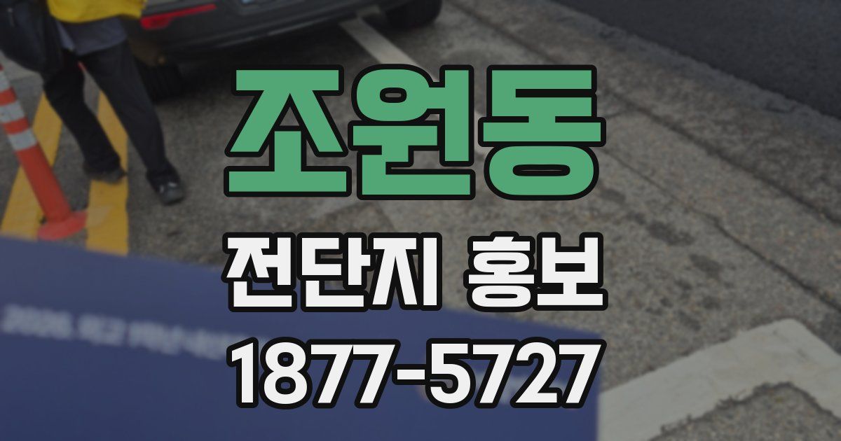조원동 전단지 홍보