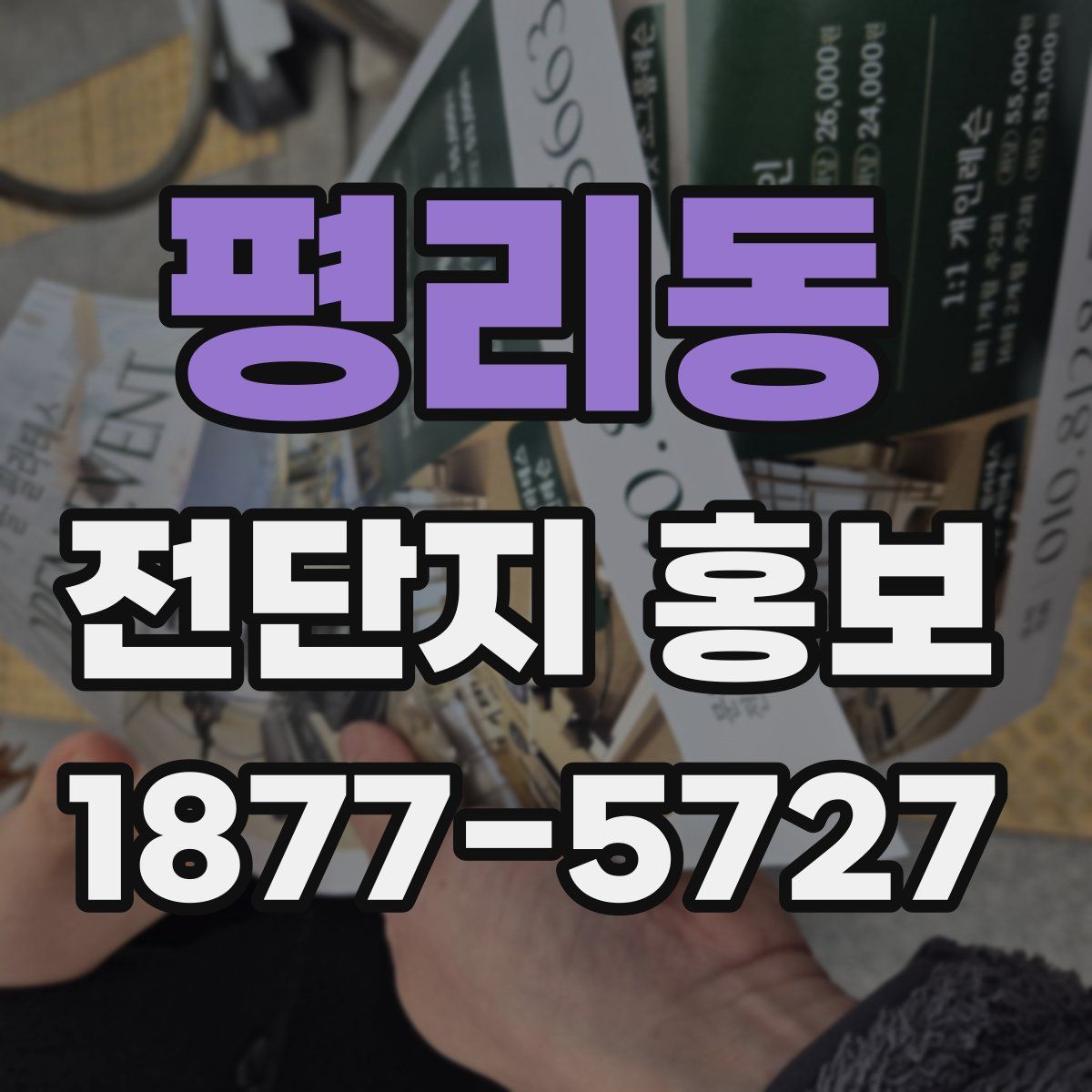 평리동 전단지 홍보