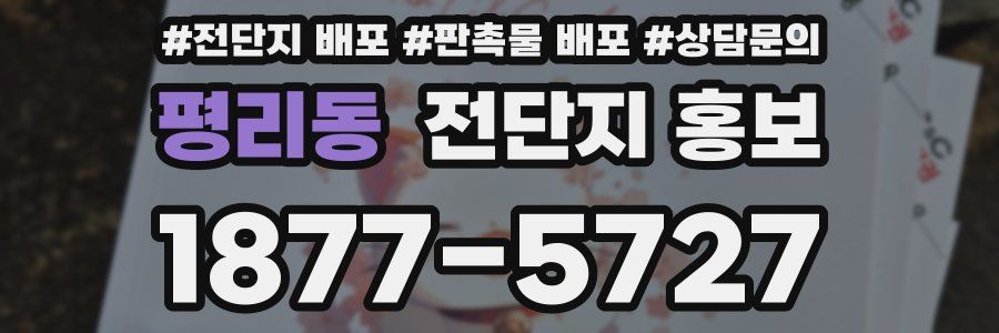 평리동 전단지 홍보