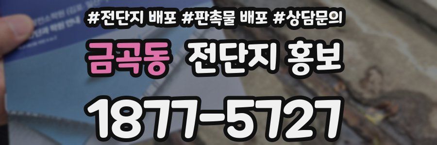 금곡동 전단지 홍보