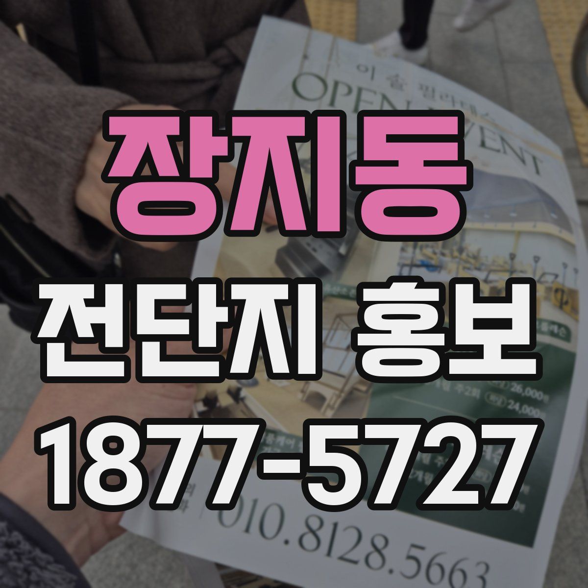 장지동 전단지 홍보