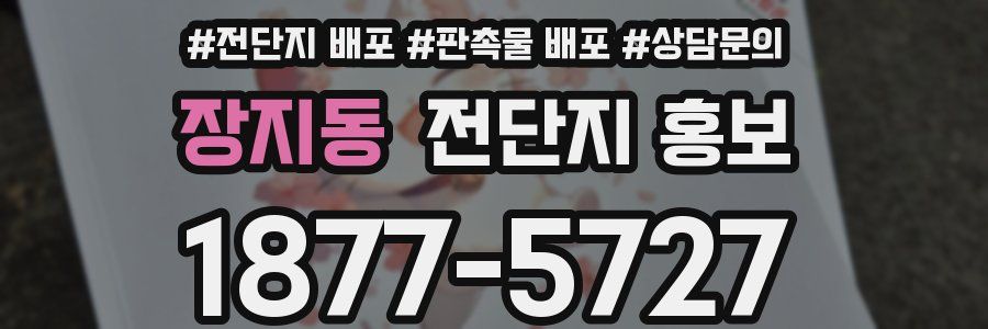 장지동 전단지 홍보