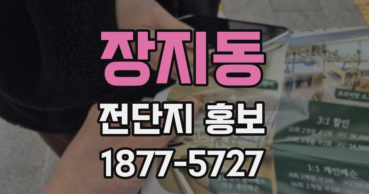 장지동 전단지 홍보