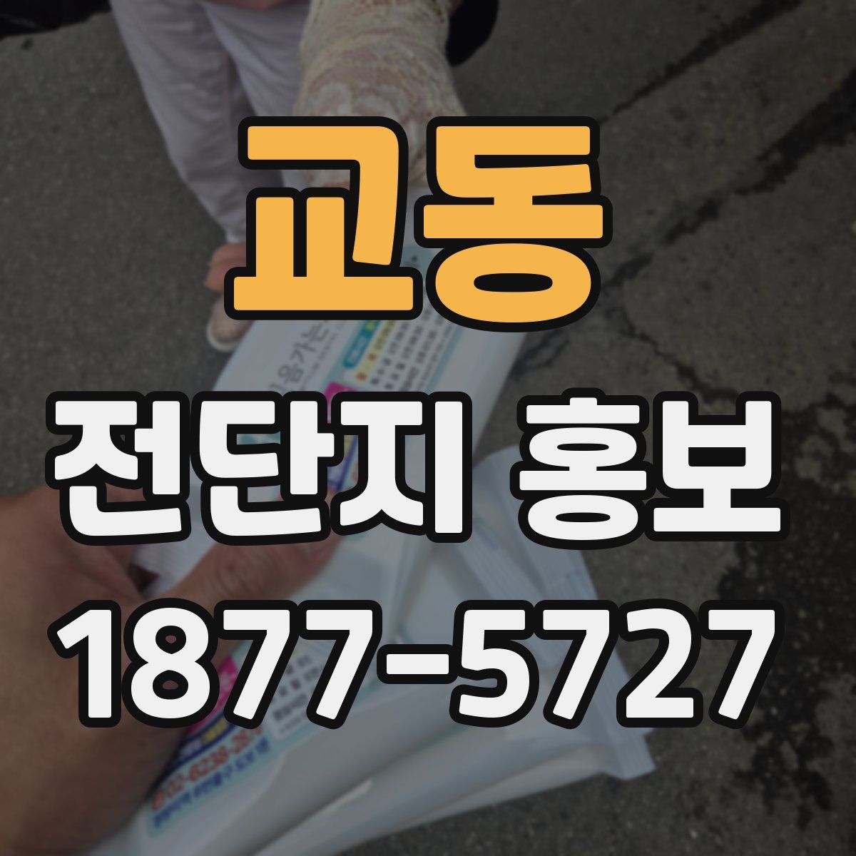 교동 전단지 홍보