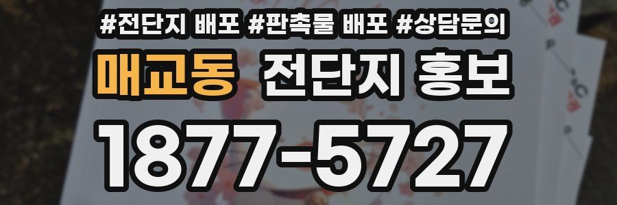 매교동 전단지 홍보