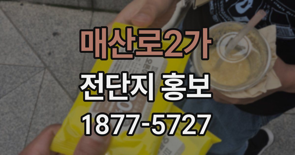 매산로2가 전단지 홍보