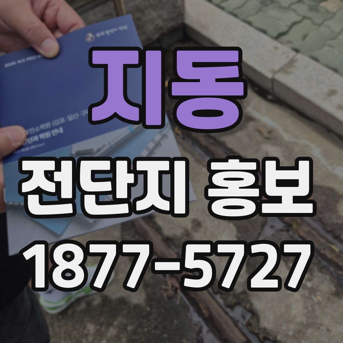 지동 전단지 홍보