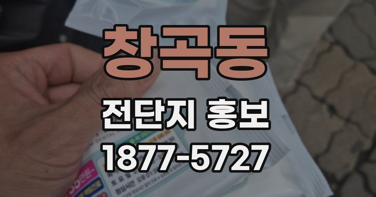 창곡동 전단지 홍보