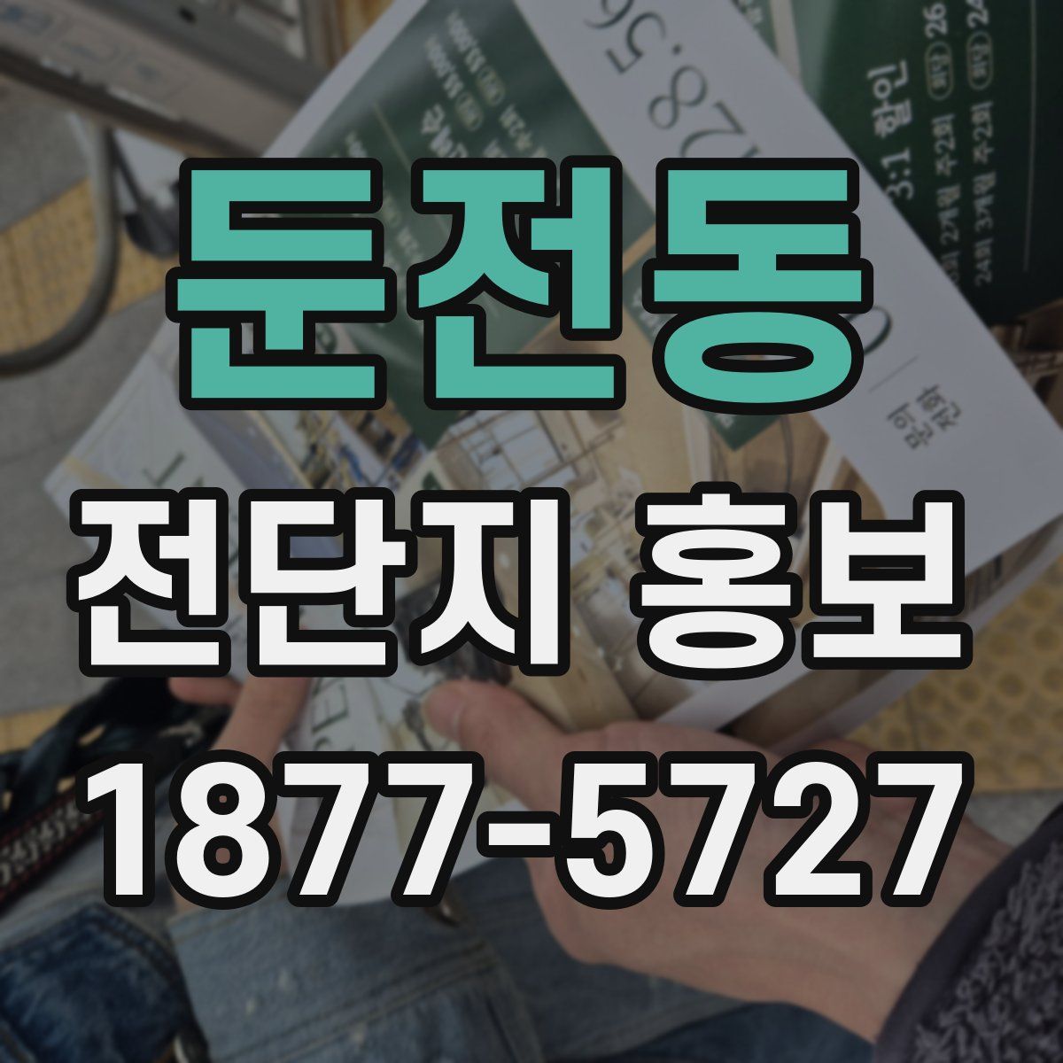 둔전동 전단지 홍보