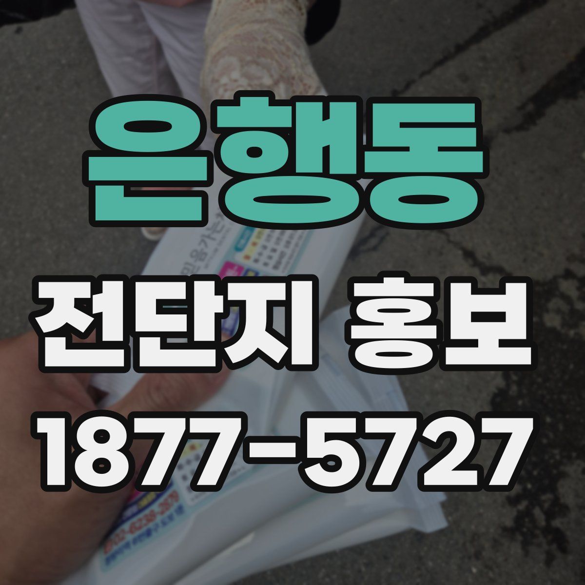 은행동 전단지 홍보