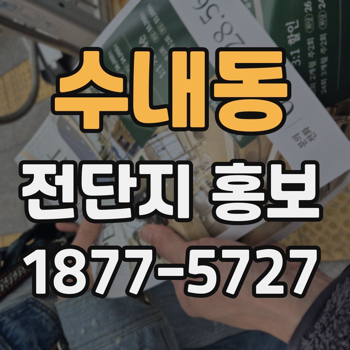 수내동 전단지 홍보