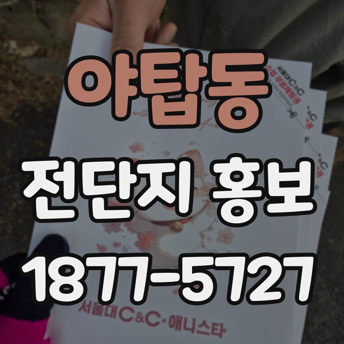 야탑동 전단지 홍보