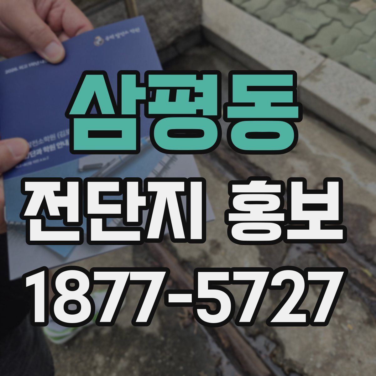 삼평동 전단지 홍보